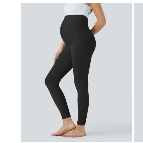 Halara SoftlyZero™ Super High Waisted Maternity Yoga 7/8 Leggings-UPF50+ - Picture 1 of 7